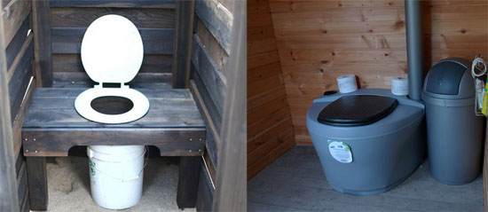 Торфяной или финский туалет не использует выгребную яму. В качестве накопителя отходов используется отдельная емкость. Перемешанные с торфом отходы могут использоваться как органическое удобрение. 