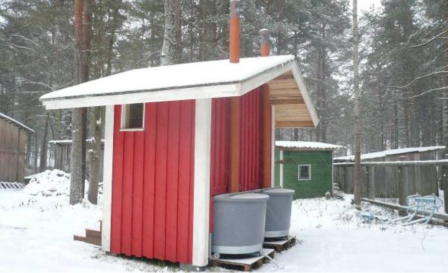 Вентиляция финского туалета.
