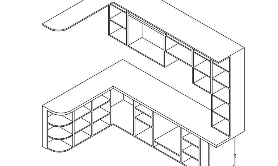 Проектирование кухонной мебели: чертежи и базовые размеры шкафов