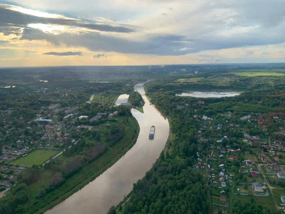 В Тверской области ведется строительство здания речного порта в устье реки Шоша